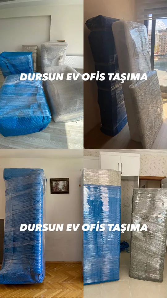 Mobilya ambalajlama çalışmalarından iki görünüm